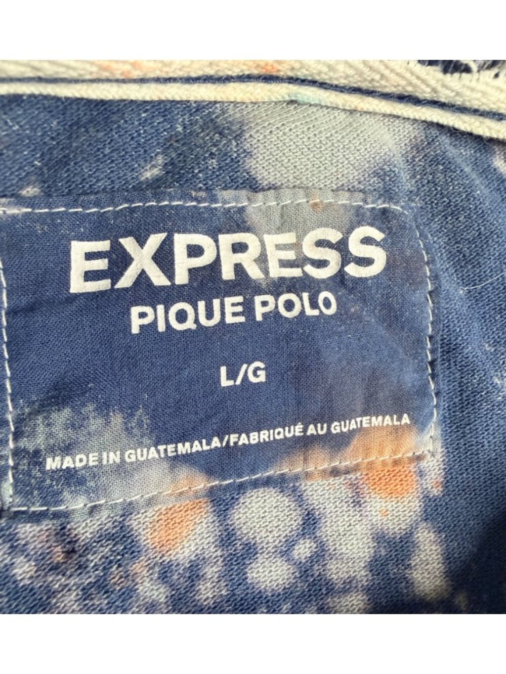 Express x Dro Lab Custom 1/1 Reworked Dyed Distressed Hand Treated Polo - Picture 4 of 8